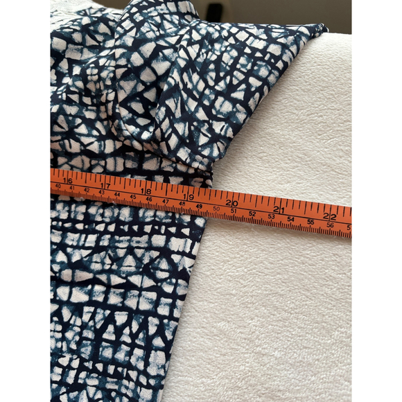 NWT TORY BURCH Aleksi Tunic Peninsula Blue Tribal Size 6 - Picture 9 of 10